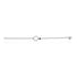 Bracelet rond argent perle agate noire femme