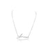 Collier message amour argent femme