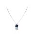 Collier nacre agate noire femme
