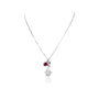 Collier guitare nacre corail femme