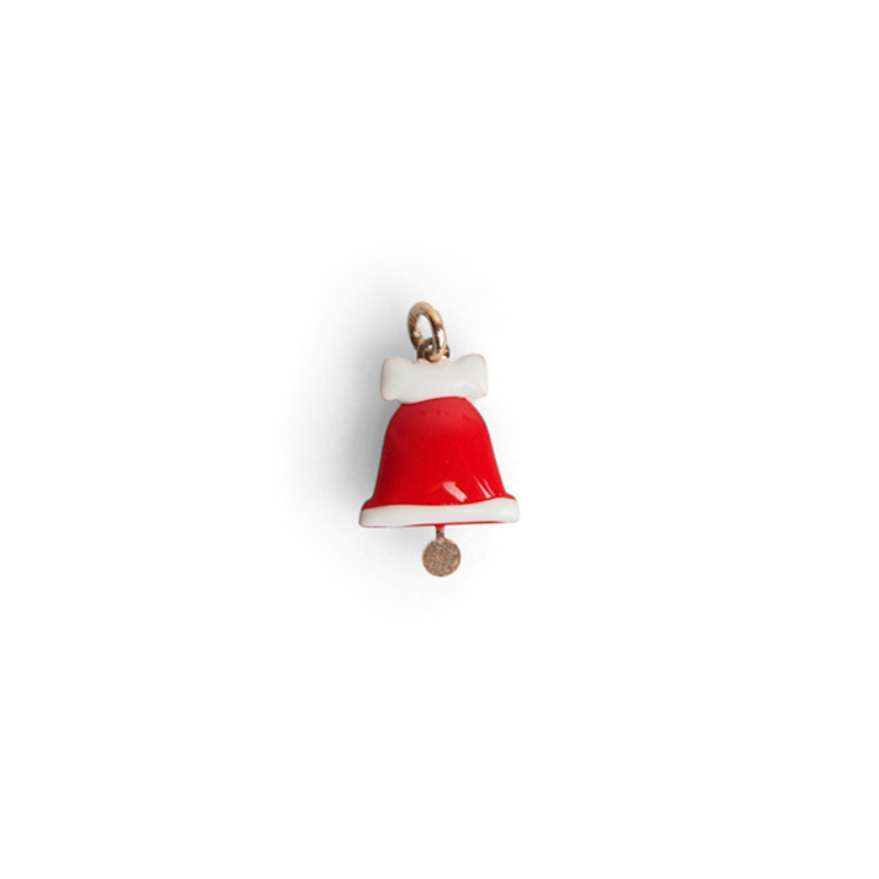 Women's Solid Silver Christmas Bell Pendant