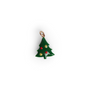 Enamel Christmas tree pendant for women