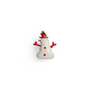 Solid silver snowman pendant for women