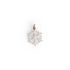 Pendentif flocon de neige émail femme