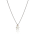 Collier ours blanc argent massif femme