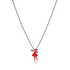 Collier renne de Noël émail femme