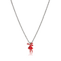 Collier renne de Noël émail femme