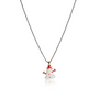 collier bonhomme de neige argent massif femme