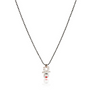 Collier tête de renne adolescente émail