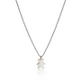 Collier ours blanc jeune fille émail