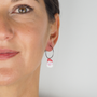 Boucles créoles argent massif père Noël femme