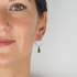 Boucles d'oreilles argent massif 925 sapin de Noël femme