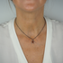 Collier pain d'épice émail femme
