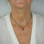 Collier pain d'épice émail femme