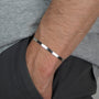 bracelet jonc personnalisé en argent homme
