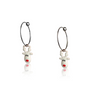 Boucles d'oreilles tête rennes de Noël émail enfant