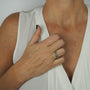 Bague chaine argent massif