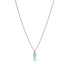 Collier poisson émail bleu femme