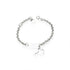 Bracelet avion argent personnalisé enfant