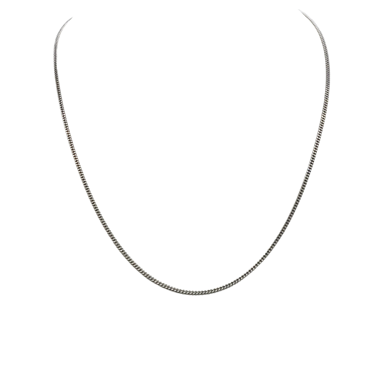Chaîne maille gourmette argent homme 50cm