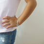 Bracelet ange argent personnalisé enfant
