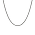 Zoom Collier boule femme rhodié noir argent massif