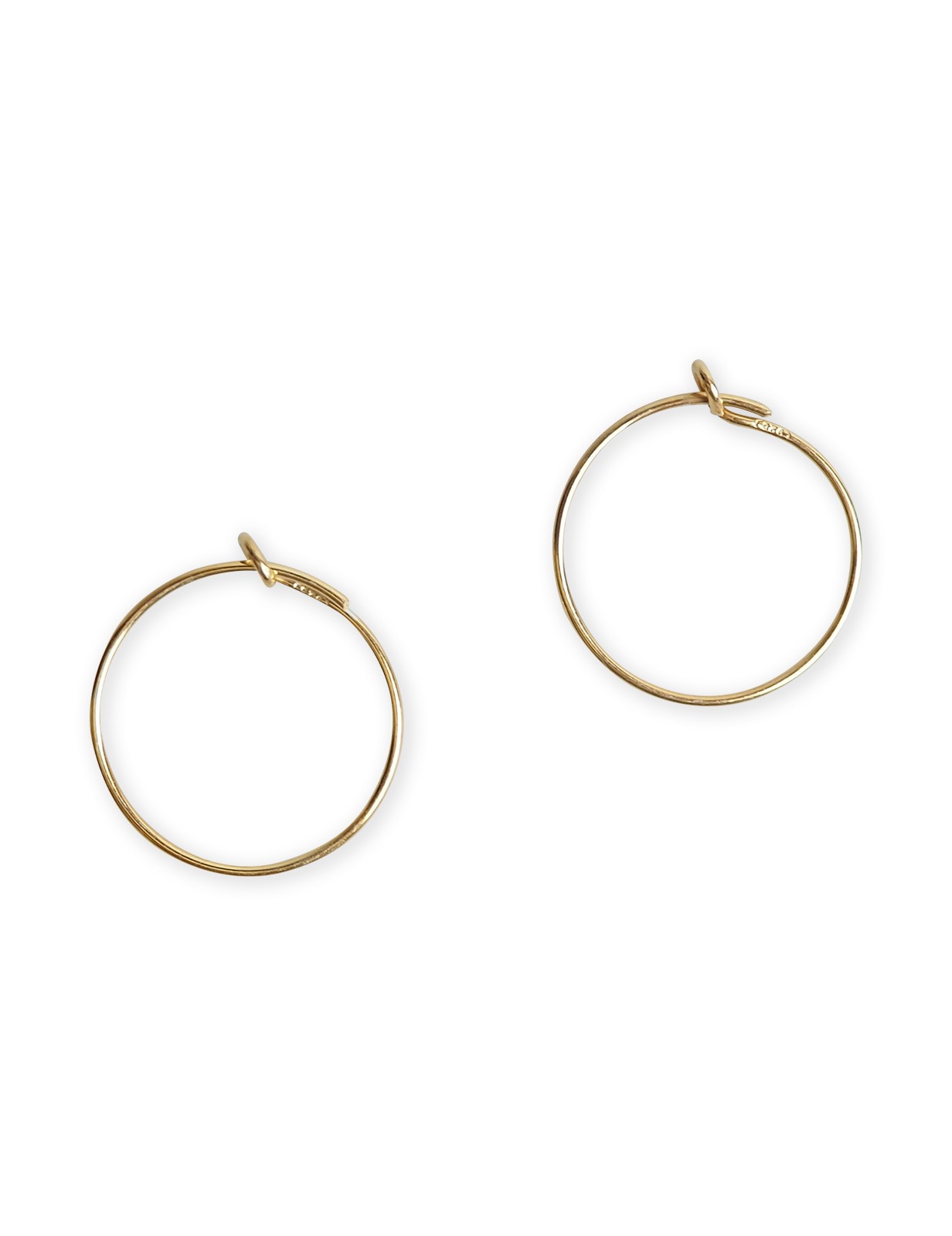 Créoles vermeil or jaune femme