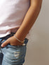 Bracelet bateau argent personnalisé enfant