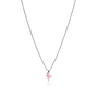 Collier femme flamant rose or jaune 18kt