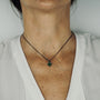 Pendentif cactus émail vert femme argent massif 925 collier