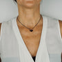 Pendentif chauve souris émail femme Vermeil or rose collier