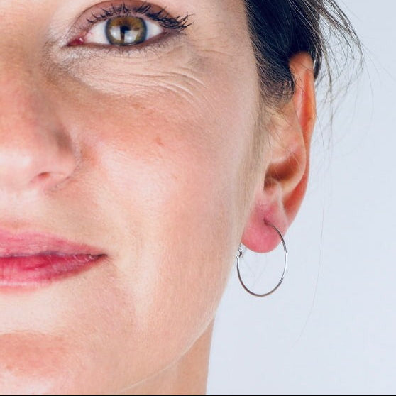 Boucles créoles argent massif 925