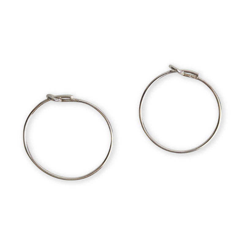 Créoles poisson bleu argent massif 925 femme