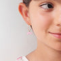 Boucles d'oreilles libellule argent massif 925 jeune fille