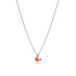Collier crabe émail fille argent massif 925