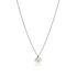 Collier nuage émail blanc or jaune 18kt ado