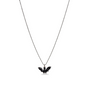 Collier chauve souris garçon émail noir or jaune 18kt