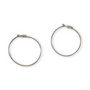 Boucles d’oreilles créoles étoile filante en argent massif femme