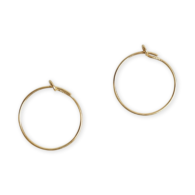 Boucles d'oreilles créoles pain d'épice en émail femme