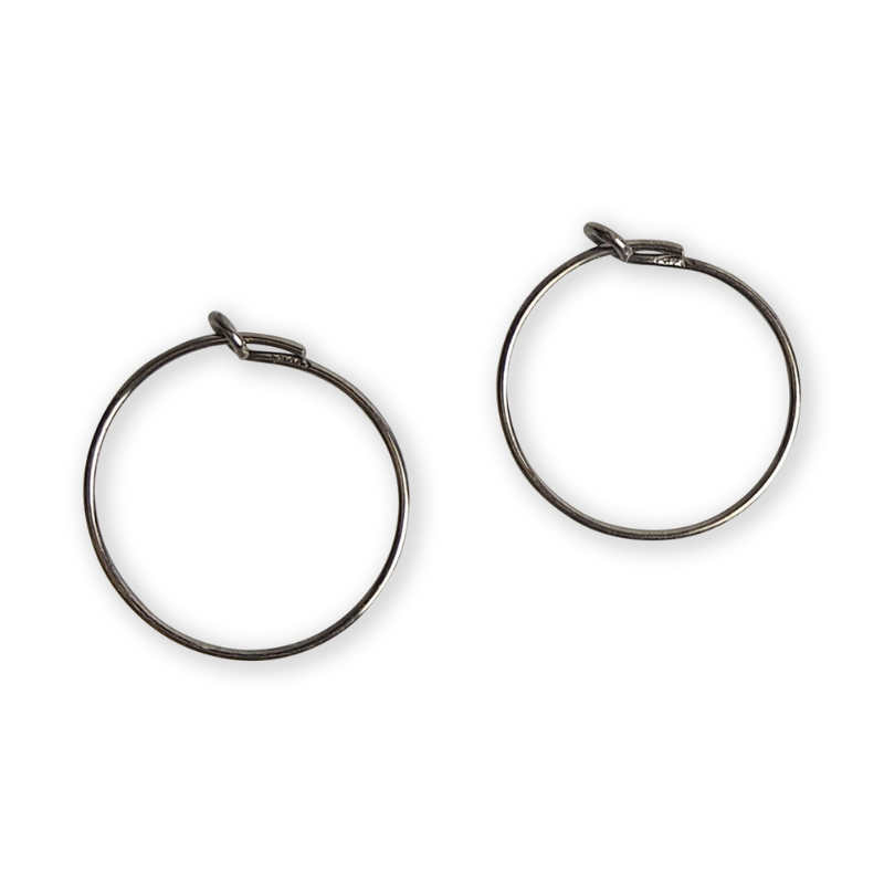 Boucles d'oreilles créoles pain d'épice en émail femme