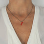 Pendentif étoile filante argent massif 925 femme collier