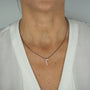 Pendentif sucre d'orge en argent massif femme collier