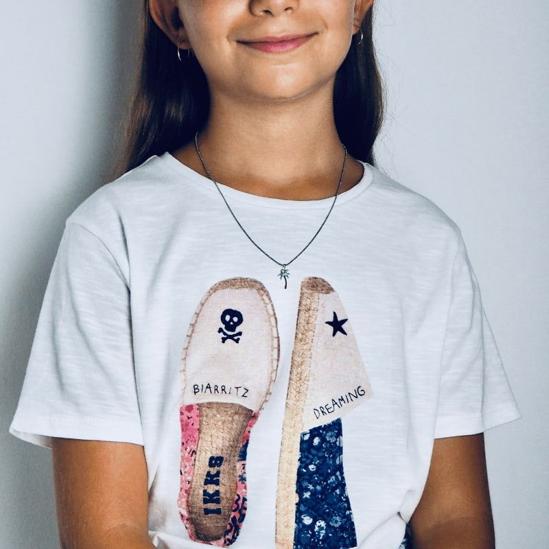 Pendentif jeune fille palmier émail vert argent massif