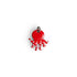 Pendentif enfant pieuvre émail rouge or jaune 18kt