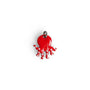 Pendentif enfant pieuvre émail rouge or jaune 18kt