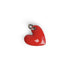 Pendentif ado cœur émail rouge vermeil or jaune