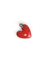 Pendentif ado cœur émail rouge vermeil or jaune
