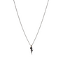Collier homme tonnerre émail noir
