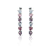 Boucles d'oreilles cristal rose femme, bijouterie bruxelles Art'emi