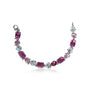 Bracelet Cristal Rose swarovski en argent massif pour Femme